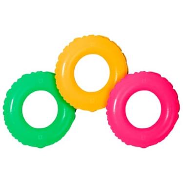 Imagem de Kit 3 Boia Circular Colorida Redonda Criança 60cm Grande Brinquedo Inflável Piscina Praia (Misto)