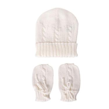 Imagem de Kit touca e luva - Off white - ANA, Off white, Único
