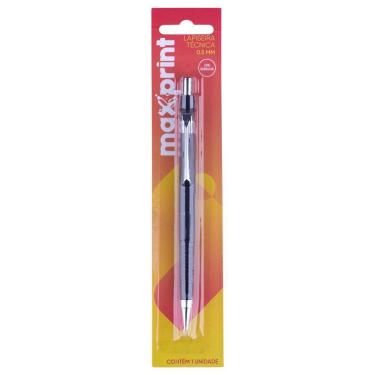 Imagem de Lapiseira Técnica 0.5mm Preta Maxprint 709251