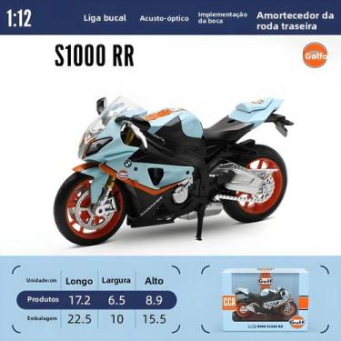 Imagem de Meninos Escala 1:12 CCA S1000RR Liga Motocicleta Modelo Brinquedo Pres