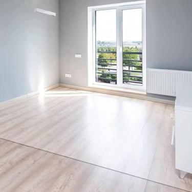 Imagem de Protetor De Corredor De Piso De Plástico De Vinil Transparente, Tapete De Entrada De Corredor Transparente Antiderrapante Almofada Protetora De Carpete De Pilha Baixa, à Prova, 1mm, 90x90cm