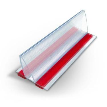 Imagem de Perfil plástico fixa placa com fita dupla face 3M VHB para fixação de 