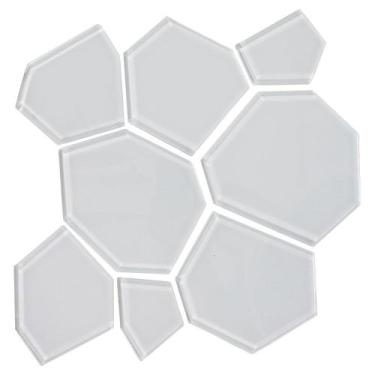 Imagem de Mosaico de Vidro Croco White 32X32cm - 1713002001 - PORTO DESIGN