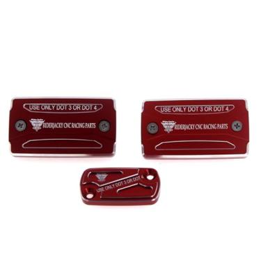 Imagem de Para Suzuki DL 1050 V-Strom Acessórios 2020-2022 | DL 1000 XT VStrom 2017-2019 Peças modificadas | DL1000 V-Strom 2014-19 Tampa do reservatório de fluido do cilindro mestre do freio dianteiro e