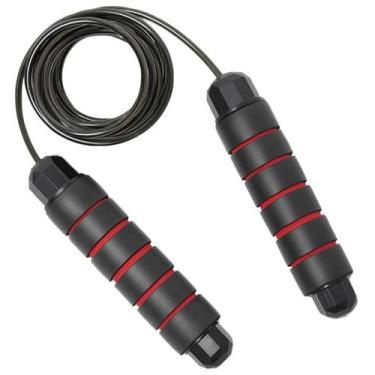 Imagem de Corda De Pular Cross Speed Rope Rolamento Profissional Fit Ginastica J