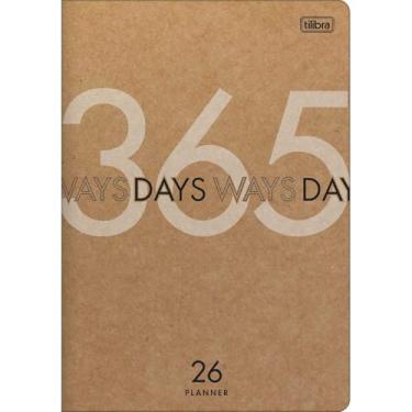 Imagem de Planner Mensal, 2026,Grampeado 17,8 x 25,4 cm Kraftwork, 20 Folhas - 365 Days