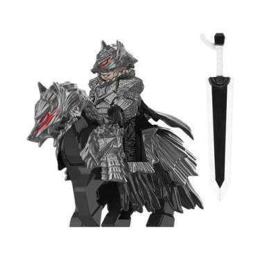 Imagem de Cavalo de Guerra Medieval com Armadura - Blocos de Construção e Mini F