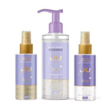 Imagem de Kit Profissional de Limpeza Facial e Corporal, Bruma Fixadora e Gel de Limpeza, 3 Produtos