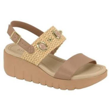 Imagem de SANDALIA ANABELA MOLECA COM PEDRAS - 5536110-Feminino