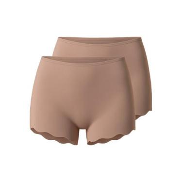 Imagem de Kit com 2 Calcinhas Boxer Liz 54591, Bege, M