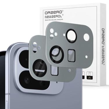Imagem de Orzero (Pacote com 2) Protetor de Lente de Câmera Compatível com Google Pixel 10 Pro Fold, Protetor de Cámera Premium Metal e Vidro Recortes de Câmera Precisos Alta Definição Antiarranhões - Cinza