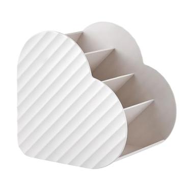 Imagem de POCREATION Organizador de Pincéis de Maquiagem e Batom, Caixa de Armazenamento Plástica para Cosmético Inserção Oblíqua, Porta Batom, Estojos para Lápis de Sobrancelha, Estojos de Exibição