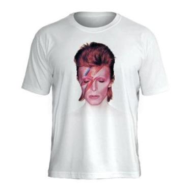 Imagem de Camiseta David Bowie Stamp Unissex em Algodão Manga Curta-Unissex
