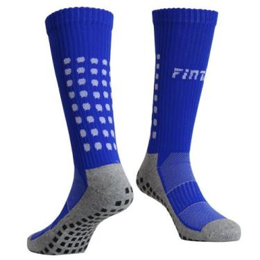 Imagem de Meia Para Prática Esportiva Pro Grip e Compressão Finta, Azul