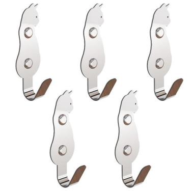 Imagem de Kit 5 Ganchos De Parede Decorativo Pendurador De Bolsa G.C - HomeFull