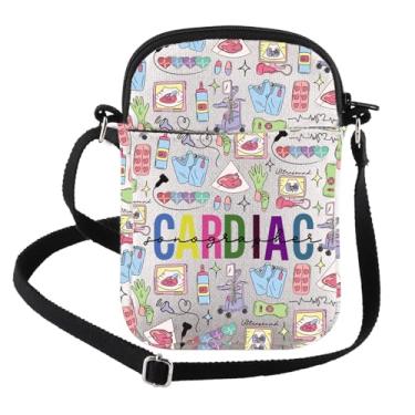 Imagem de FEELMEM Bolsa tiracolo para ultrassonografista cardiologista presente ultrassom técnico ultrassonografista presente de agradecimento presente radiologista, Bege, Tendência