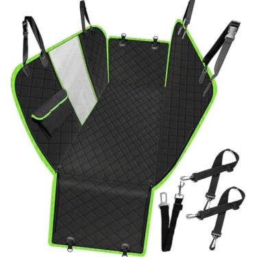 Imagem de Capa Pet 4 em 1 para Banco de Carro - Proteção Suprema e Conforto para Seu Cachorro! Impermeável, Antiderrapante, Ultra resistente e com Espaço de Sobra! (Verde)