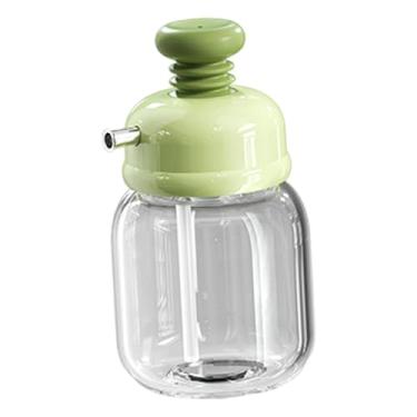 Imagem de Ｂｅｓｇａ Dispensador de óleo, Pressione No Frasco de óleo de Gergelim, Botão de Silicone, Frasco de Vidro à Prova de Vazamento, Garrafa de Molho de Soja para a, Verde