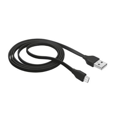 Imagem de Cabo De Dados Micro-Usb Trust T20135 Flat 1 Metro Preto