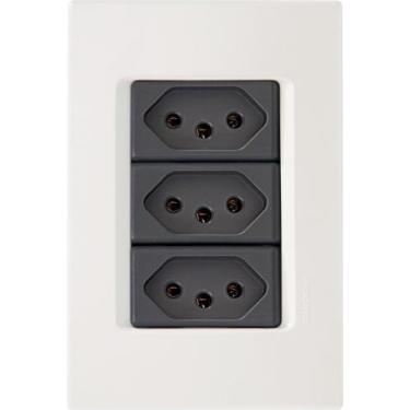 Imagem de Conjunto 4X2 - 3 tomadas 2P+T 20A 250V~ - Tramontina