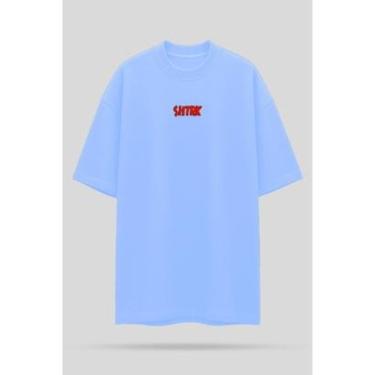 Imagem de Camiseta Oversized Shatark Tom - Azul Claro-Masculino
