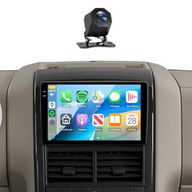 Imagem de [4 + 128 G] Estéreo automotivo para Ford Explorer 2005-2010 sem fio Carplay Android Auto, rádio com tela sensível ao toque de 10,1 polegadas, Android/GPS/WiFi/EQ DSP/UI/Bluetooth5.0/SWC/câmera reserva