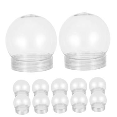 Imagem de Cabilock 20 peças de globo de neve transparente e preenchível, kits reutilizáveis de artesanato para decorações criativas, globos de água para Natal e artesanato sazonal