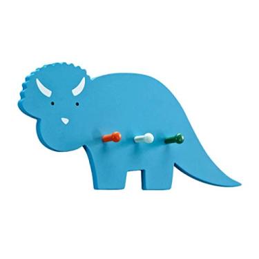 Imagem de Cabide infantil para meninos, suporte de madeira maciça, suporte de parede, suporte de parede, suporte de armazenamento, árvore, 3 ganchos