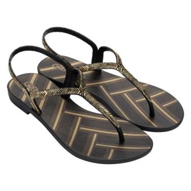 Imagem de Sandália Rasteira Feminina Grendha Amor em Flor, Preto, 38