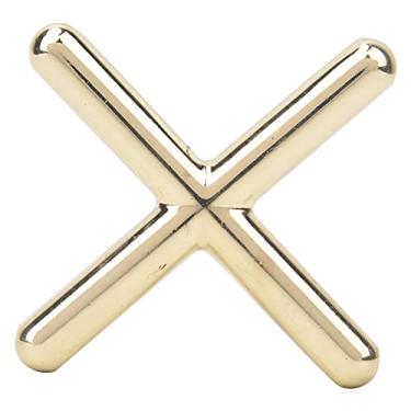 Imagem de Suporte de ponte antiderrapante de metal para descanso de taco de sinuca para bilhar acessório de bilhar para jogadores profissionais e entusiastas feito de revestimento de cobre de metal (cruzado)