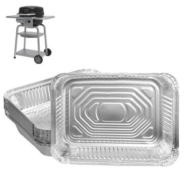 Imagem de Forros de bandeja coletora para churrasqueiras Charbroil Bistro Pro 25302161, pacote com 20 forros de bandeja de graxa de alumínio para Charbroil Bistro Pro Electric 25302145 25302146