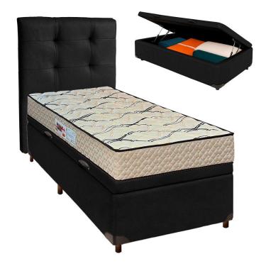 Imagem de Kit Cabeceira + Cama Box Bau + Colchão Solteiro D33 Maxsono Paropas