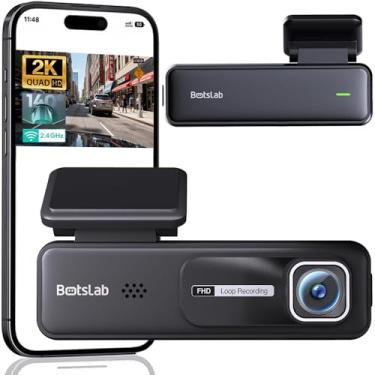 Imagem de Botslab Dash Cam HK30 Pro, câmera de painel elegante e mini design para carros 3MP 1296p resolução 2K, ângulo de visão amplo de 140°, gravação de emergência bloqueada, WiFi, suporte de aplicativo