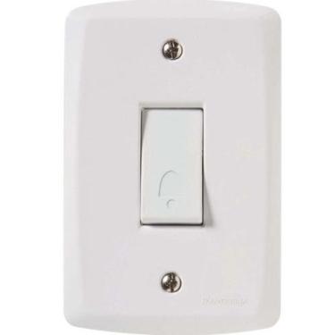 Imagem de Pulsador campainha (tampa+ modulo) 10a/250v lux2 tramontina