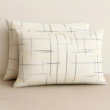 Imagem de Kit 2 Fronhas Avulsas Estampadas Para Travesseiro Malha 100% Algodão Toque Macio Com Zíper Hotel Pousada (Modelo 3, 60x50 cm)