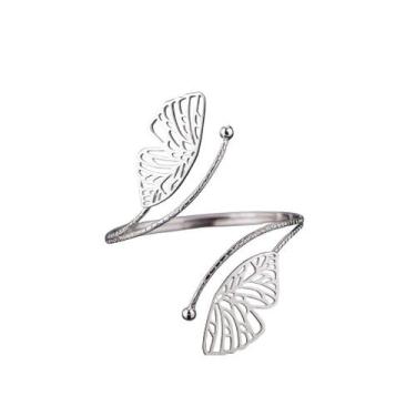 Imagem de Kit 02 Prendedores de cortina Luxo Asas de Borboleta Dourada Aro Recar