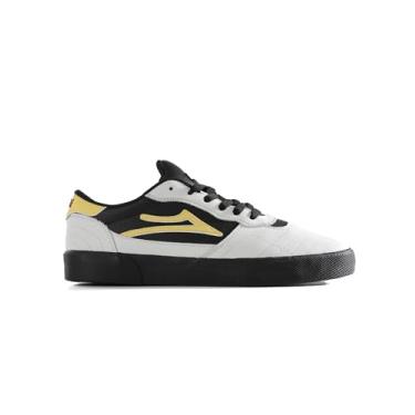 Imagem de Lakai Tênis de skate masculino Cambridge cano baixo, Branco banana, preto, 42