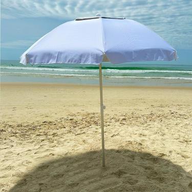 Imagem de Guarda-Sol Premium Zaka Alumínio 2.0 metros Branco Reforçado