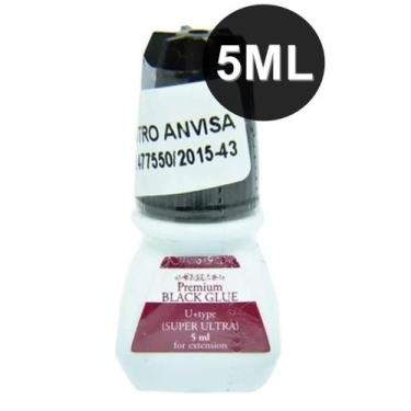 Imagem de Cola Alongamento Cilios Black Glue Premium Super Ultra 5Ml - Alex Impo