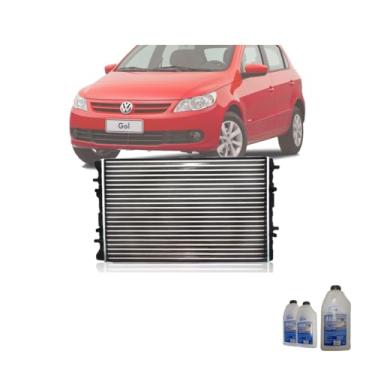 Imagem de Kit Radiador VW Gol 06 em Diante + Fox 09 1.0 1.6 Com Ar + Água Desmineralizada