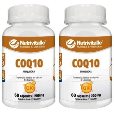 Imagem de Kit 2 Un - Coenzima Q10 Ubiquinona 200Mg 60 Cps Nutrivitalle