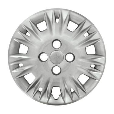 Imagem de Calota 122cb-pta aro 14 prata cubo baixo - unidade - GRID PRATA
