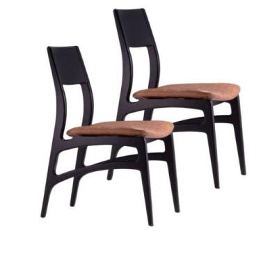 Imagem de Conjunto 2 Cadeiras Madeira Maciça Alento - Elegance Decor