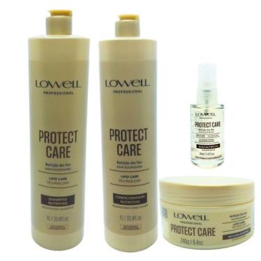 Imagem de Lowell Protect Care Shampoo 1l Cd 1l Mascara 240g e Oleo 30ml