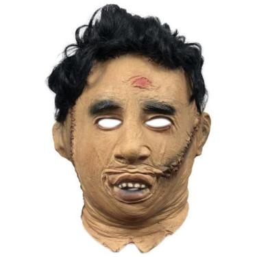 Imagem de Máscara facial completa de látex com capacete Texas Chain-saw Massacre
