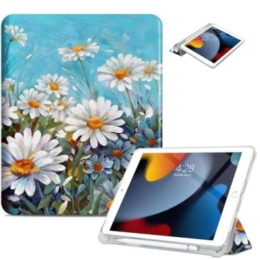 Imagem de Vimorco Capa para iPad 9ª/8ª/7ª geração, 10,2 polegadas, capa para iPad Pro de 10,5 polegadas, suporte de lápis, 2 suportes de visualização/suporte de digitação/fina para iPad Pro 10,5, capa para iPad