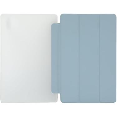 Imagem de Yuxyiony Capa para Blackview Tab 11 SE Capa protetora de silicone macio fosco Flip Tablets Capa protetora (azul)