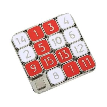 Imagem de Quebra-Cabeça Deslizante De Metal Com Números De 1 a 15, Brinquedo Edu