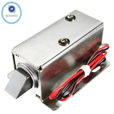 Imagem de Fechadura Elétrica Mini Solenoide 12V DC 1.1A Para Armário, Sistema De