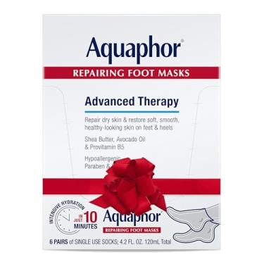 Imagem de Aquaphor Máscaras para os pés, Máscaras hidratantes para os pés para pele seca, 6 pares de botas